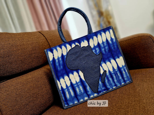 Sac à main KABA Bleu design Afrique